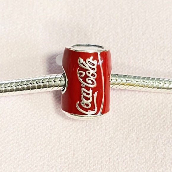 Sterling Silver Coca-Cola Cola Charm, fits Pandora - Picture 8 of 9